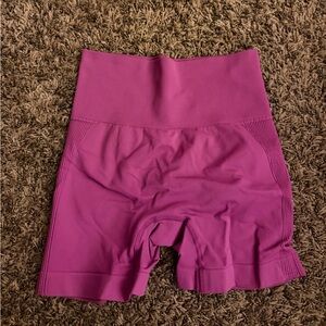 Women's Pink High-Waisted workout Shorts